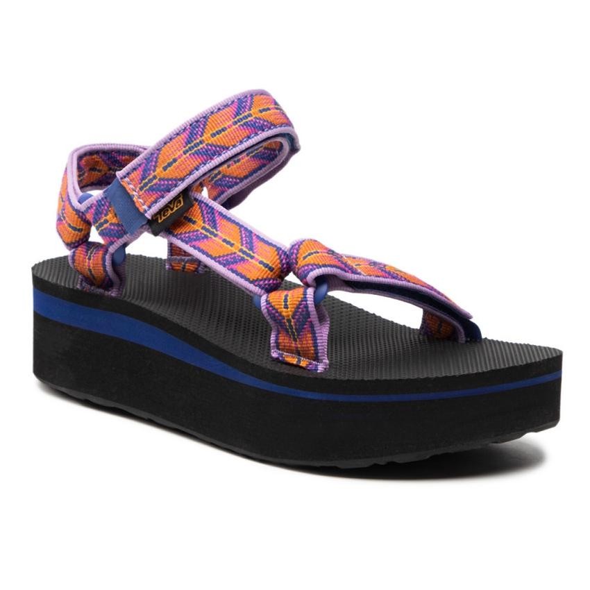 Sandale Teva Flatform Universal Multicolor - Presidio Regal Orchid - imagine 5